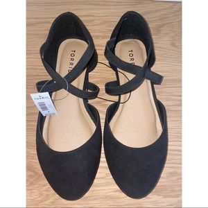 Torrid Faux Suede Crisscross Strap Flat
